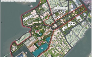 Quy hoạch chi tiết khu vực trục không gian trung tâm bán đảo Quảng An, tỷ lệ 1/500