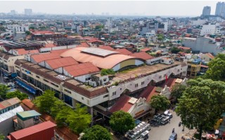 Quá trình chợ Đồng Xuân được xây dựng mới lại thành 3 tầng