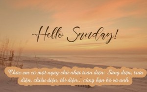 Những lời chúc ngày chủ nhật